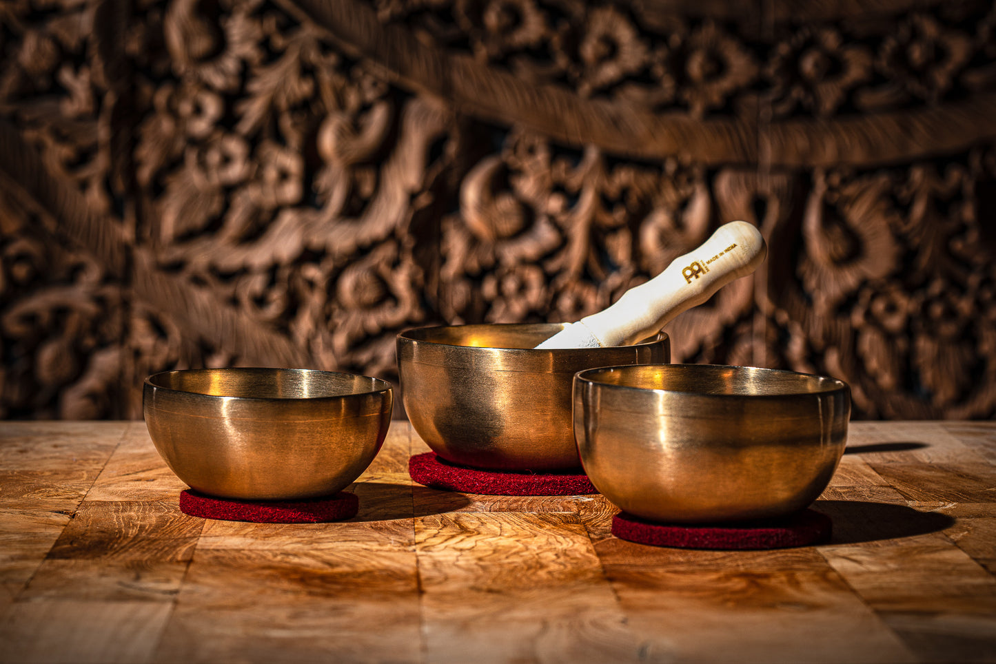 MEINL Sonic Energy Universal Series Singing Bowl Set 4 pcs - 400/500/600g + Mallet detail view 10 at Luna Panther