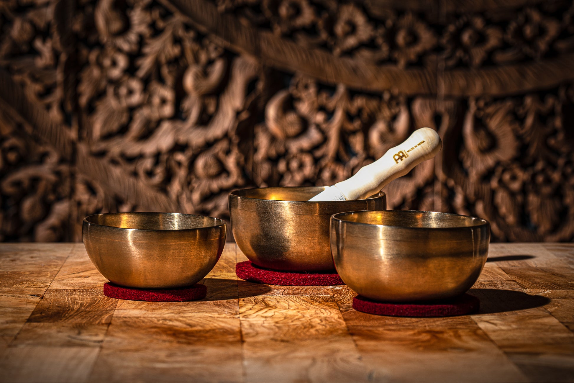 MEINL Sonic Energy Universal Series Singing Bowl Set 4 pcs - 400/500/600g + Mallet detail view 10 at Luna Panther