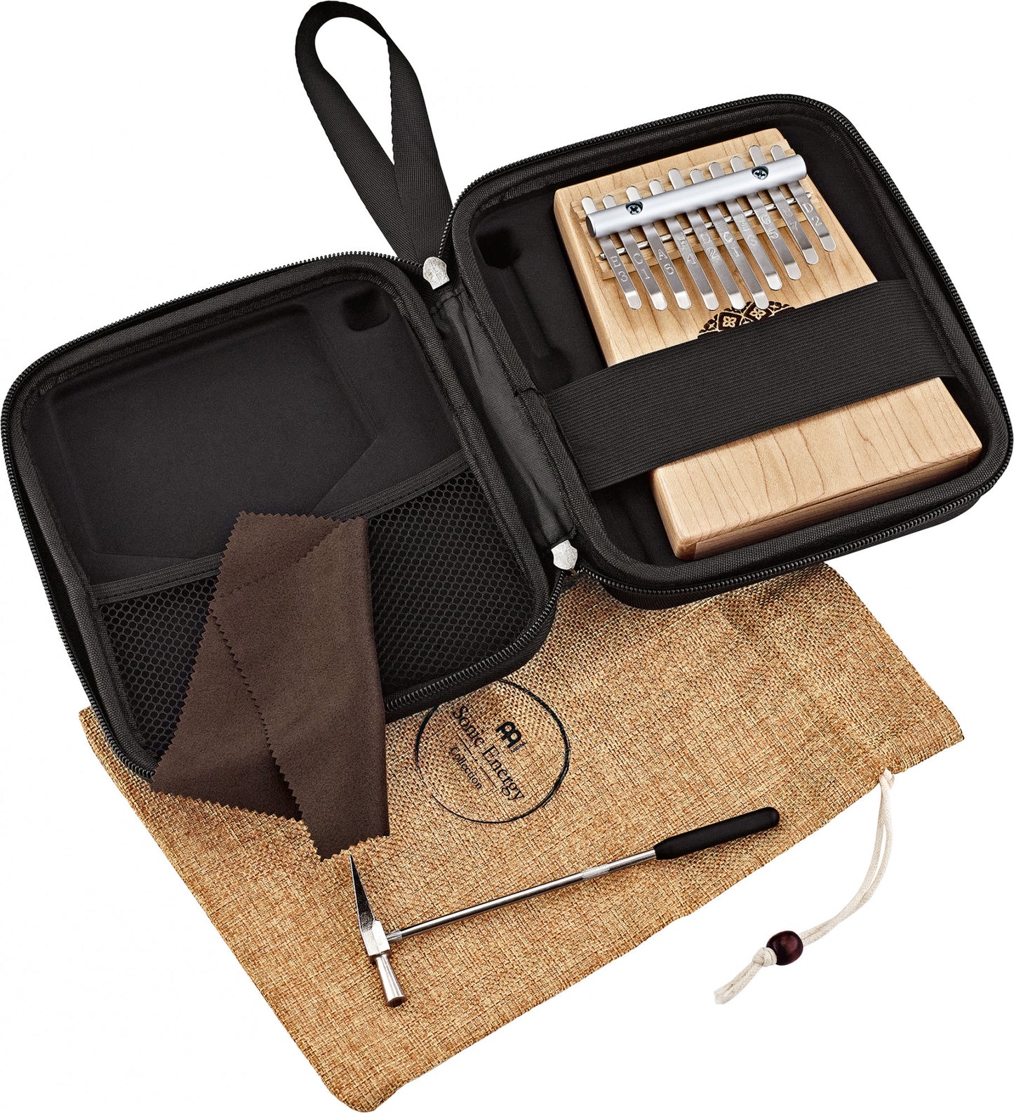 Meinl Sonic Energy Soundhole Kalimba - 10 notes / maple detail view 7 at Luna Panther