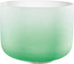 MEINL Sonic Energy Color-Frosted Crystal Singing Bowl 11" - F4/Heart Chakra/440 Hz - Green at Luna Panther