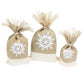 Danish Pouch Set of 3 - White & Snowflake - Luna Panther