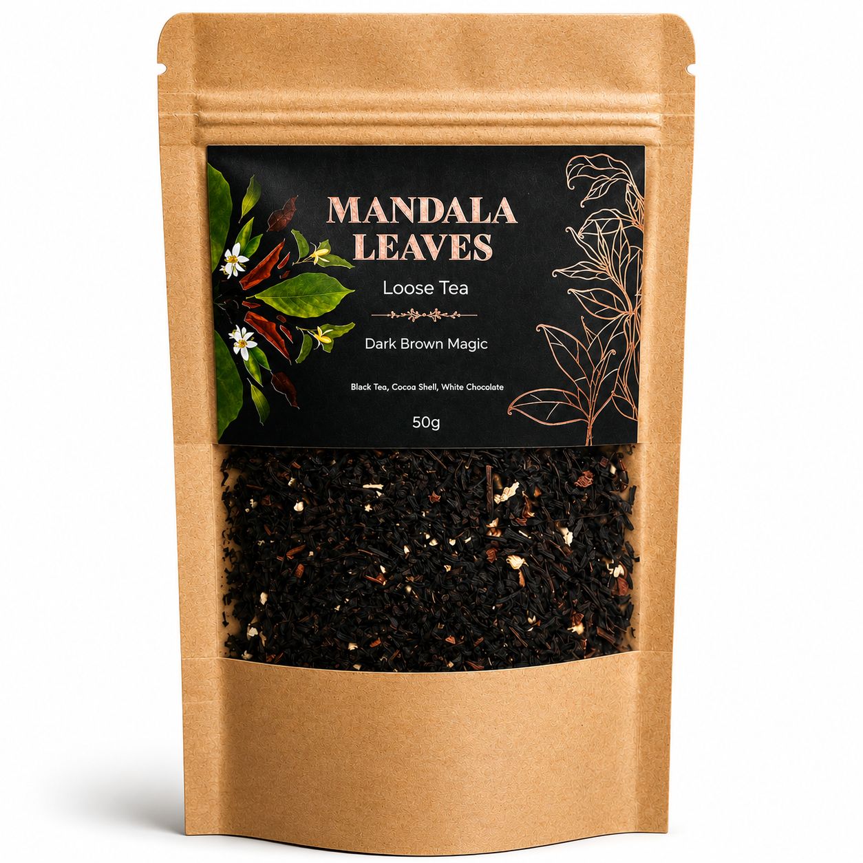 Dark Brown Magic Tea Blend - 50g - Luna Panther