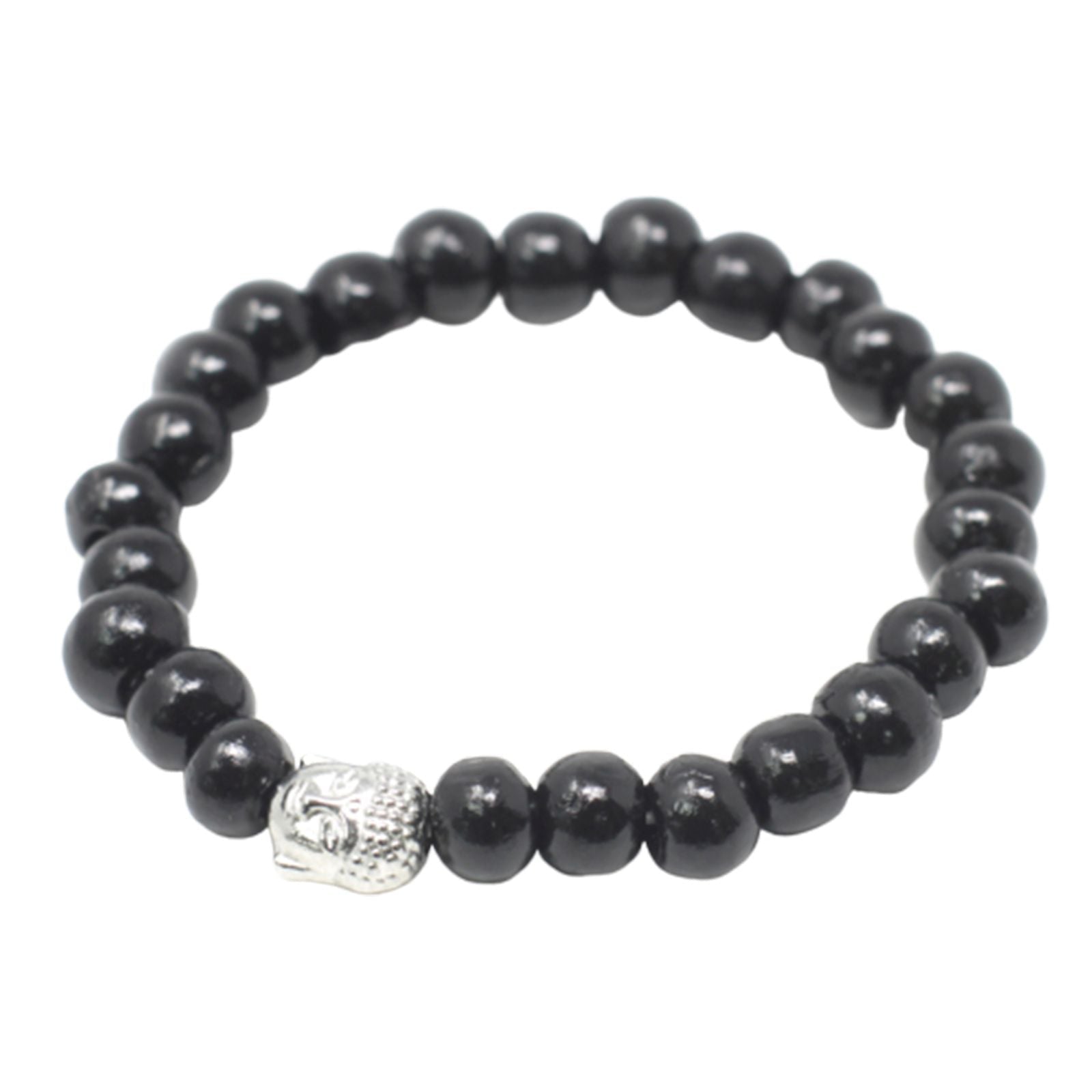 Darkwood Beads & Buddha Bangle - Luna Panther