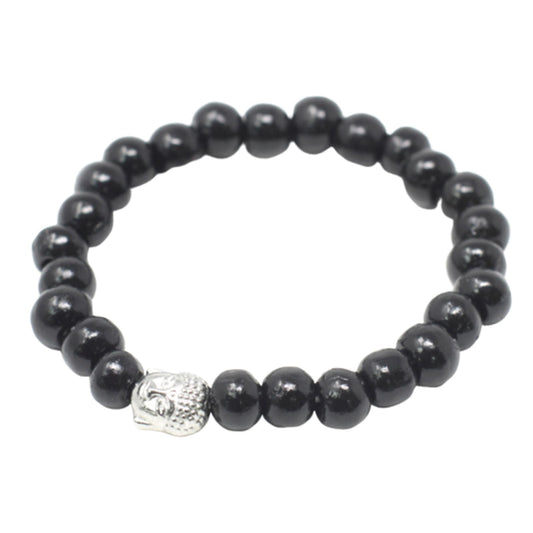 Darkwood Beads & Buddha Bangle - Luna Panther alternate view