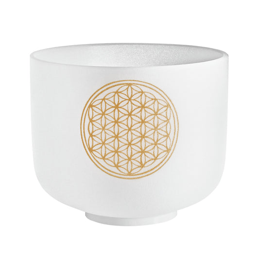 MEINL Sonic Energy Crystal Singing Bowl 8" - Flower of Life/128Hz at Luna Panther