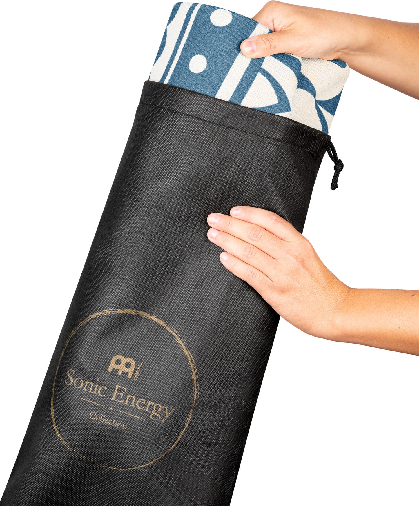MEINL Sonic Energy Meditation Rug - Navy Blue / Floral Design detail view 12 at Luna Panther