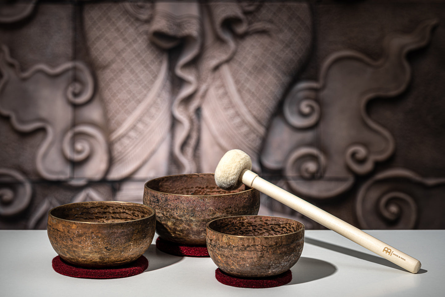 MEINL Sonic Energy Origin Series Singing Bowl Set 4 pcs - 600/700/900g + Mallet detail view 10 at Luna Panther