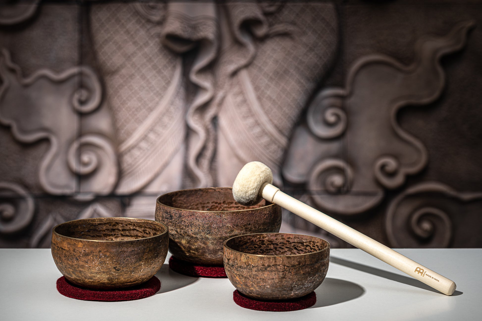 MEINL Sonic Energy Origin Series Singing Bowl Set 4 pcs - 600/700/900g + Mallet detail view 10 at Luna Panther