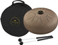 MEINL Sonic Energy Steel Tongue Drum 12" - A Minor/8 Notes/440 Hz - Vintage Brown detail view 7 at Luna Panther