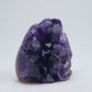 Close-up of deep purple crystals on 79g Uruguay amethyst druzy point