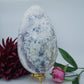 Polished Dendritic Opal Egg 3000G featuring play-of-colour and luminous sheen - Luna Panther