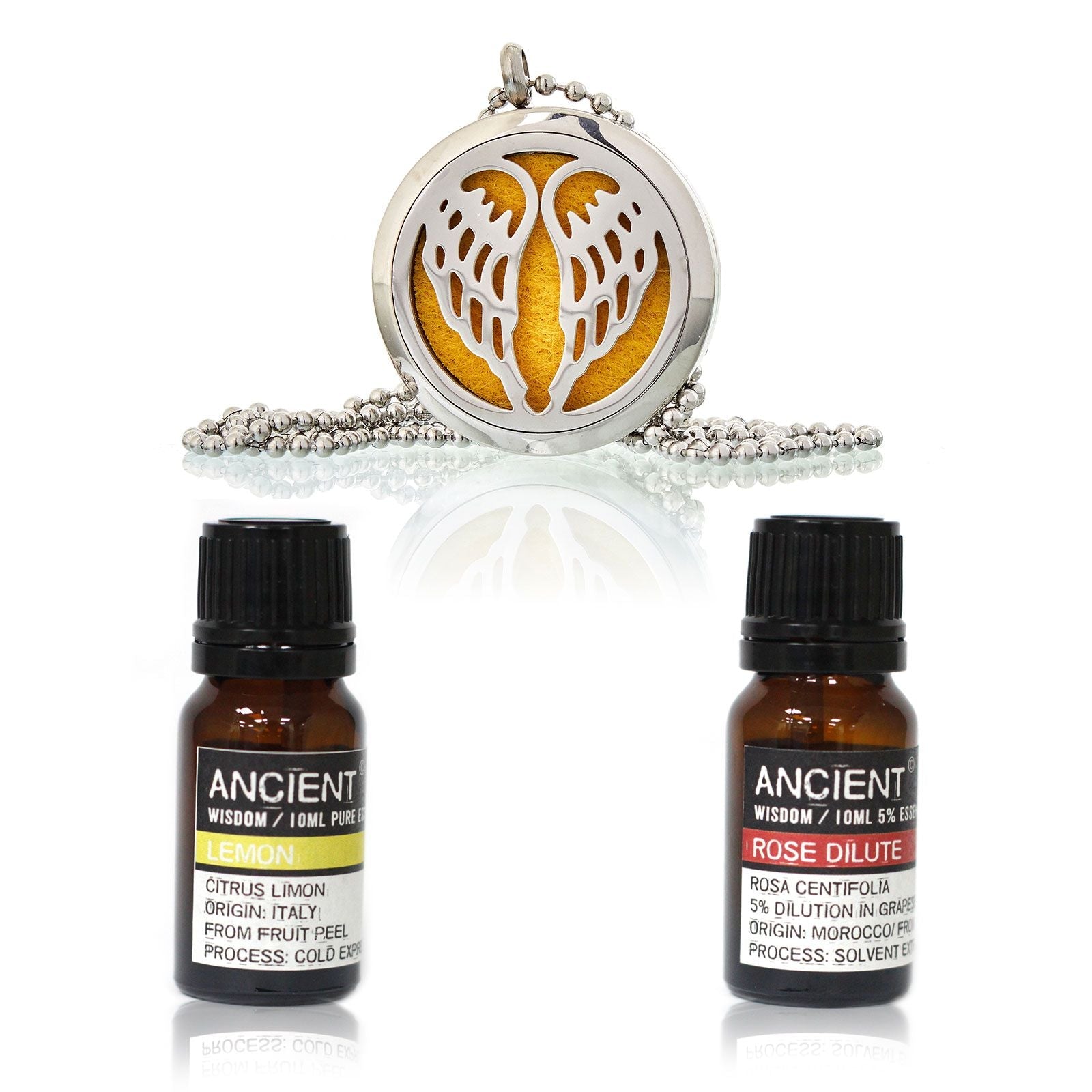 Diffuser Necklace and Essential Oils Set - Luna Panther