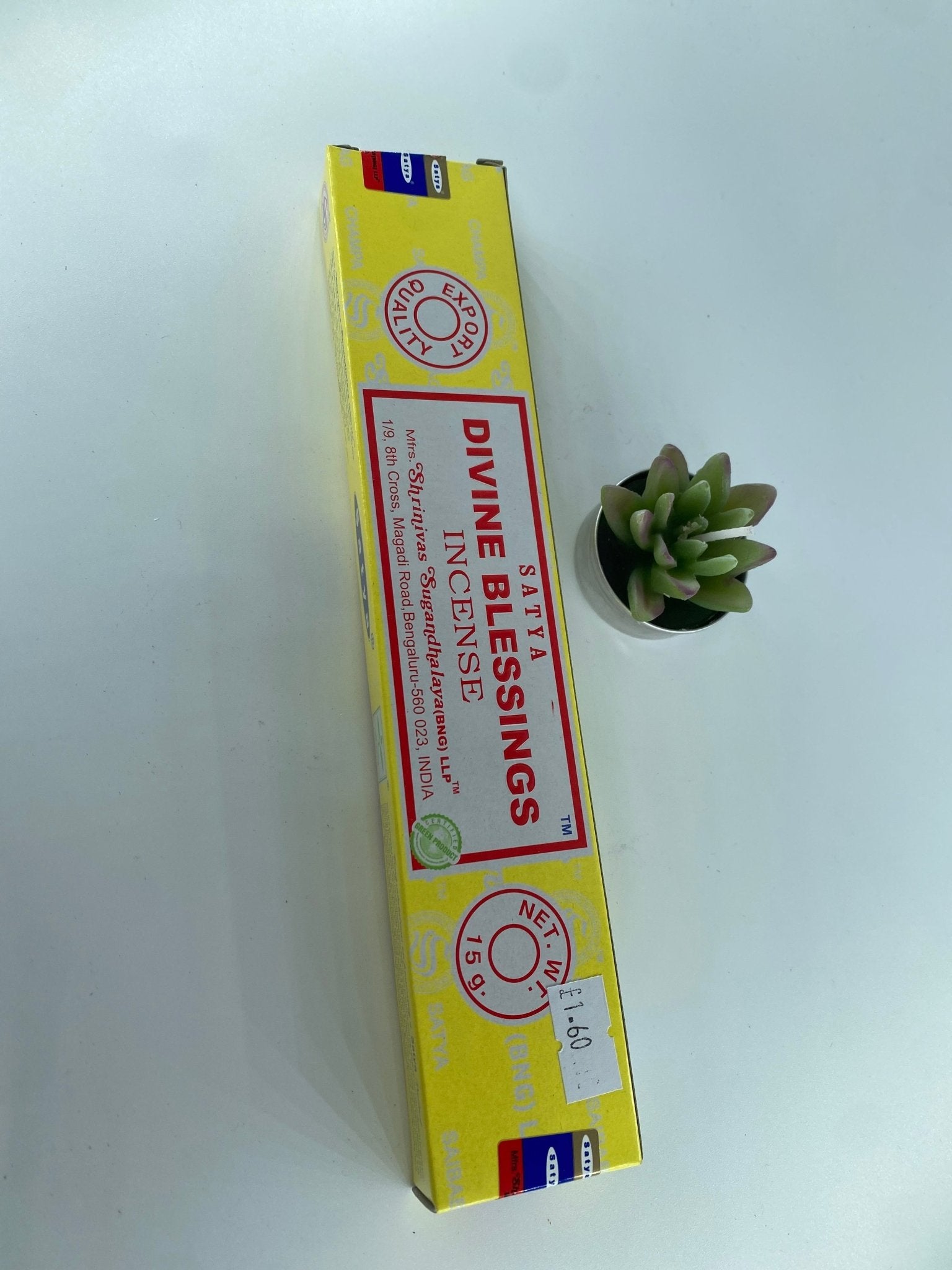 Polished Divine Blessings Incense - Satya featuring natural patterning and unique variations - Luna Panther