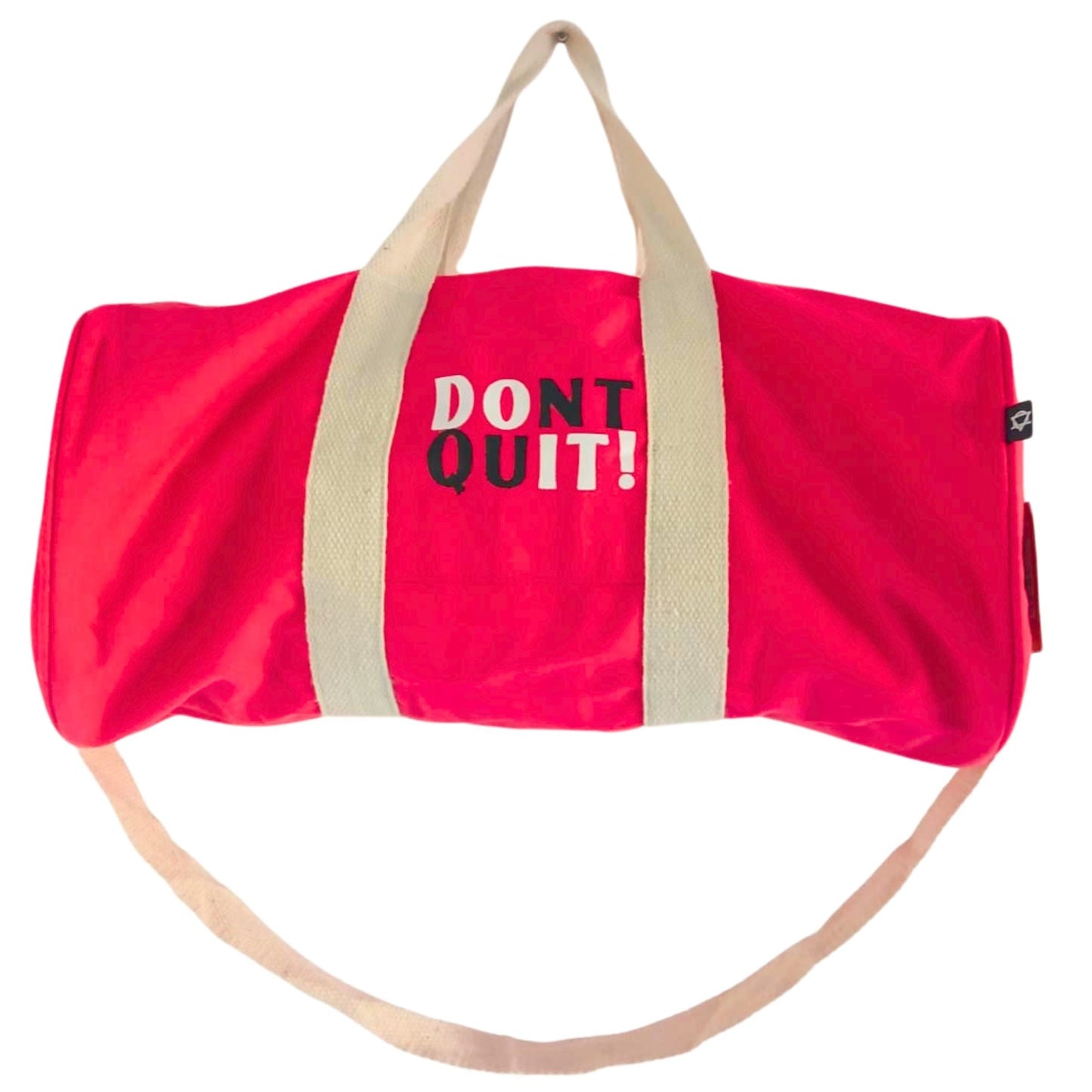 Polished Don't Quit Gym Bag - Cherry Pink featuring natural patterning and unique variations - Luna Panther