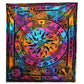 Double Cotton Bedspread + Wall Hanging - Circle of Ages - Luna Panther