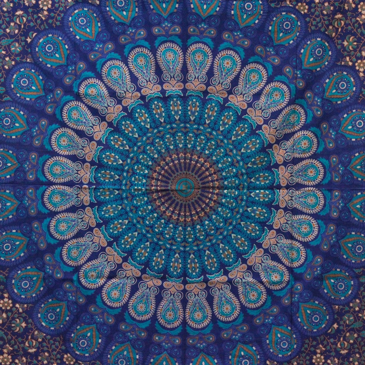 Double Cotton Bedspread + Wall Hanging - Classic Mandala - Luna Panther