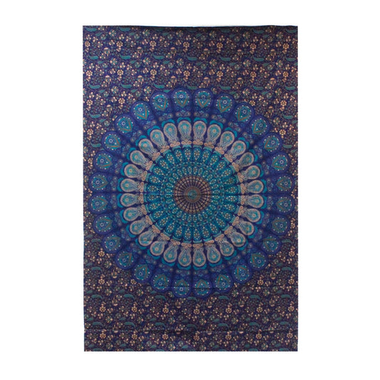 Double Cotton Bedspread + Wall Hanging - Classic Mandala - Luna Panther alternate view