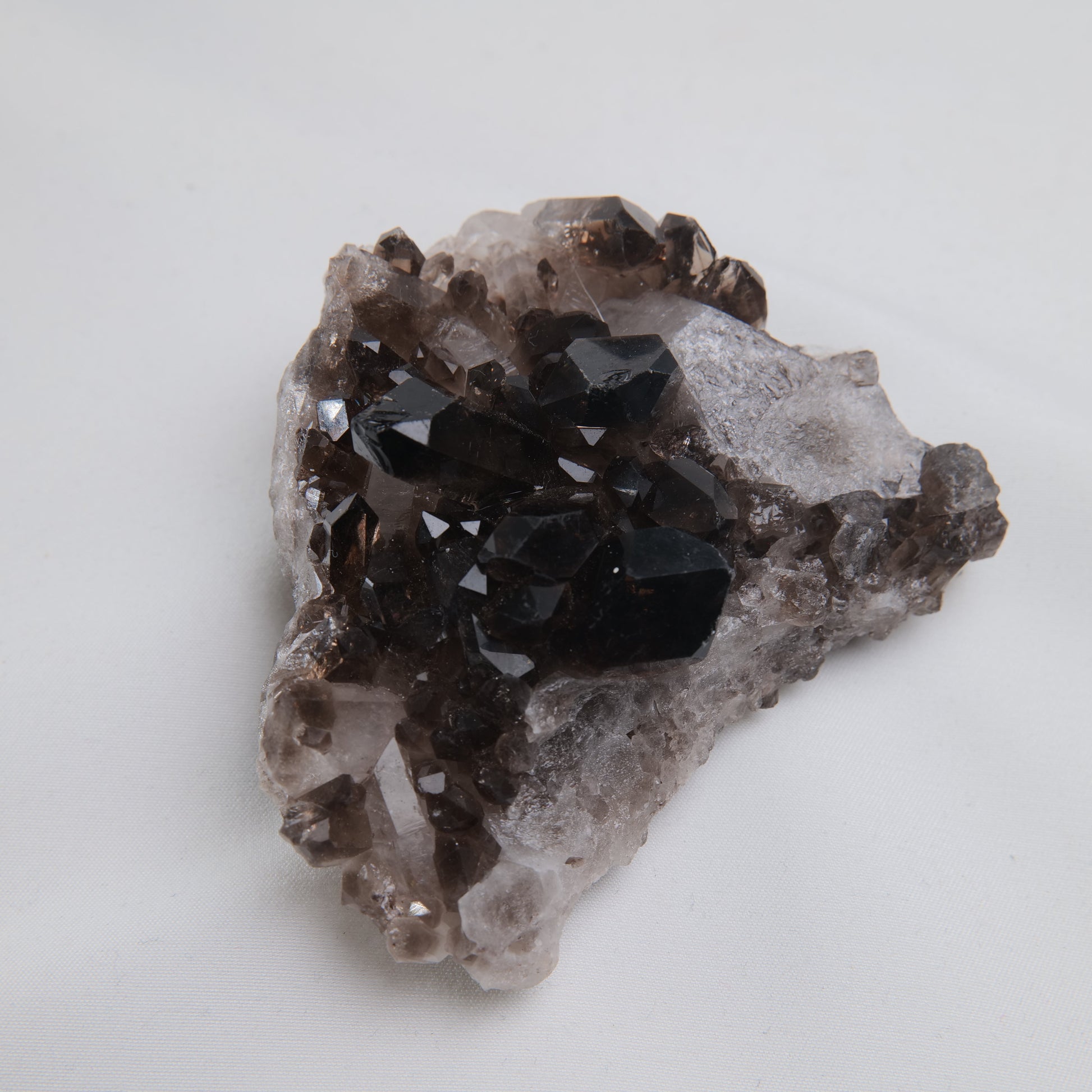Double-Sided Smoky Quartz Cluster 174g - Luna Panther