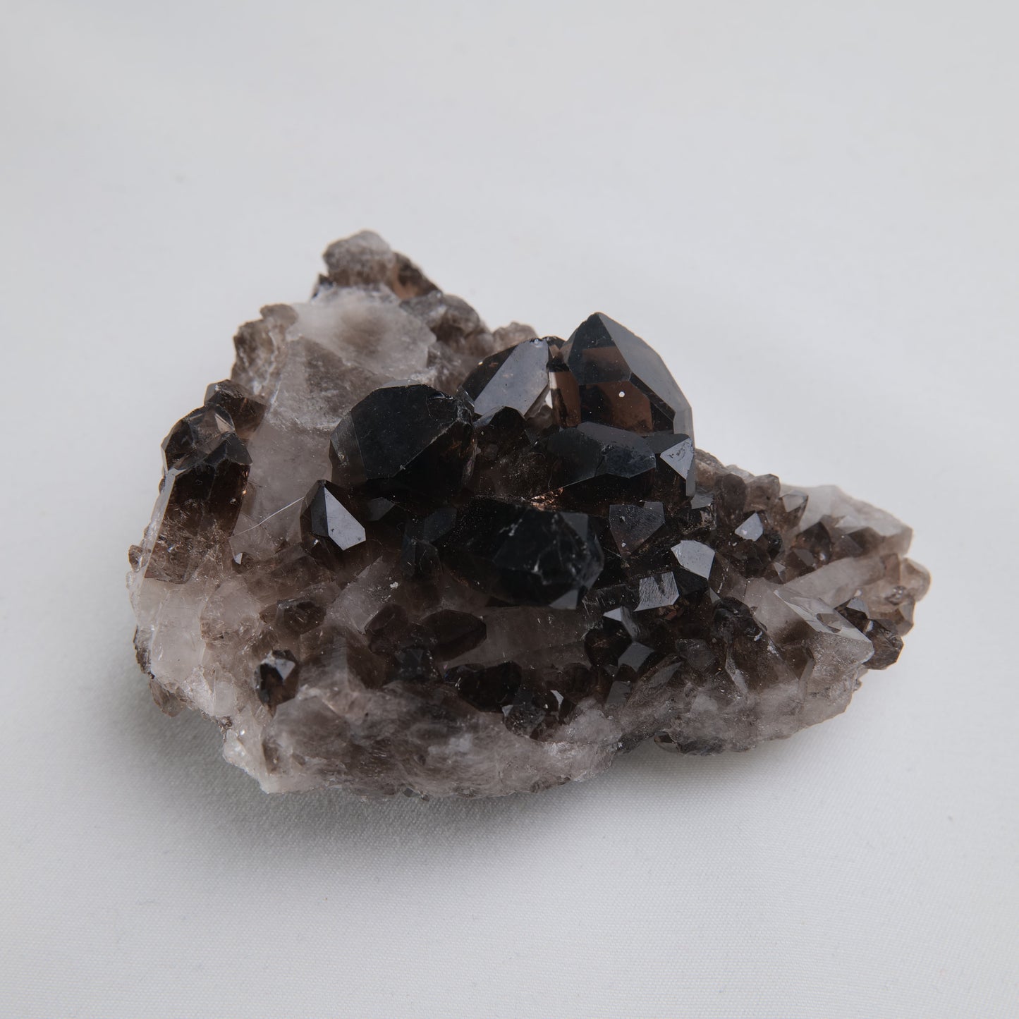 Double-Sided Smoky Quartz Cluster 174g - Luna Panther