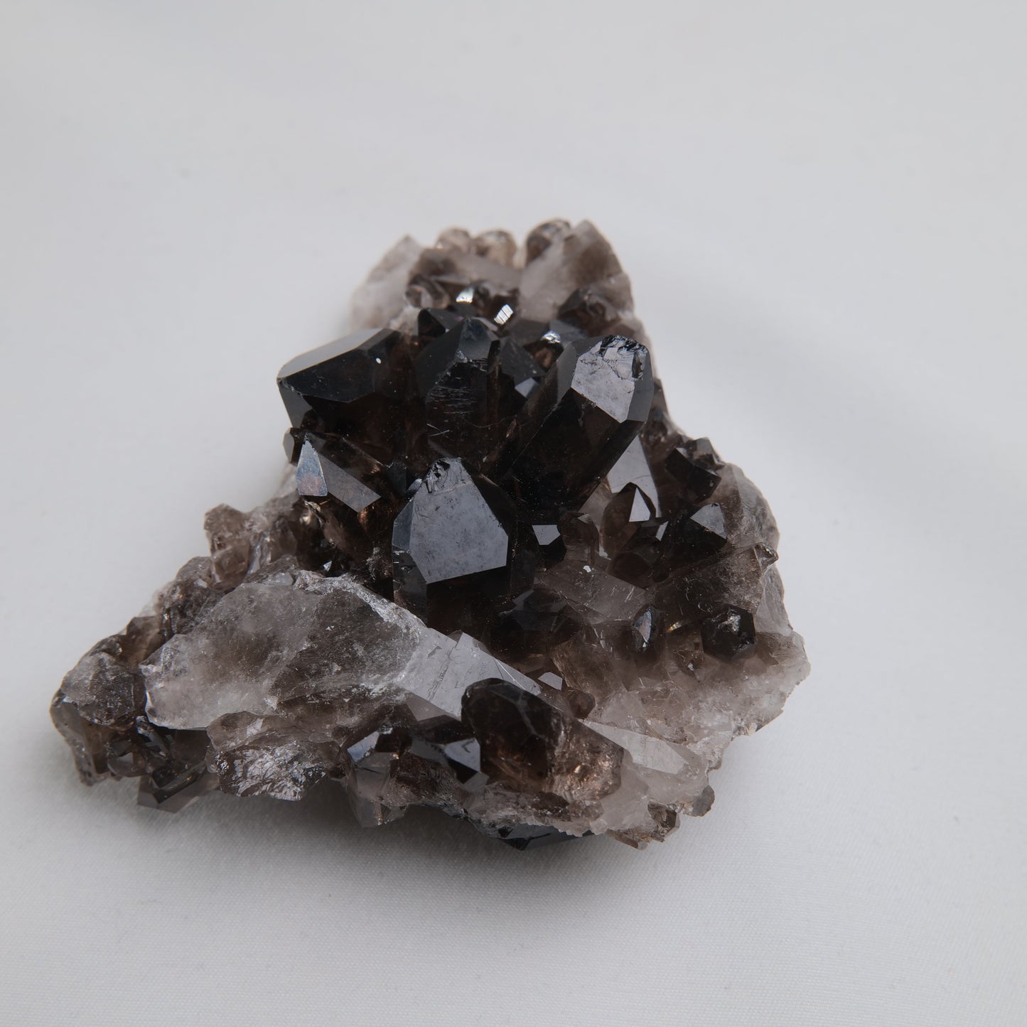 Double-Sided Smoky Quartz Cluster 174g - Luna Panther