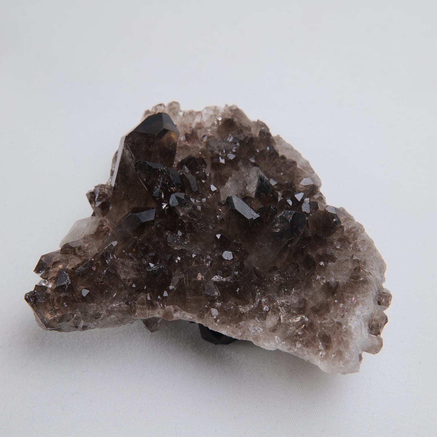 Double-Sided Smoky Quartz Cluster 174g - Luna Panther
