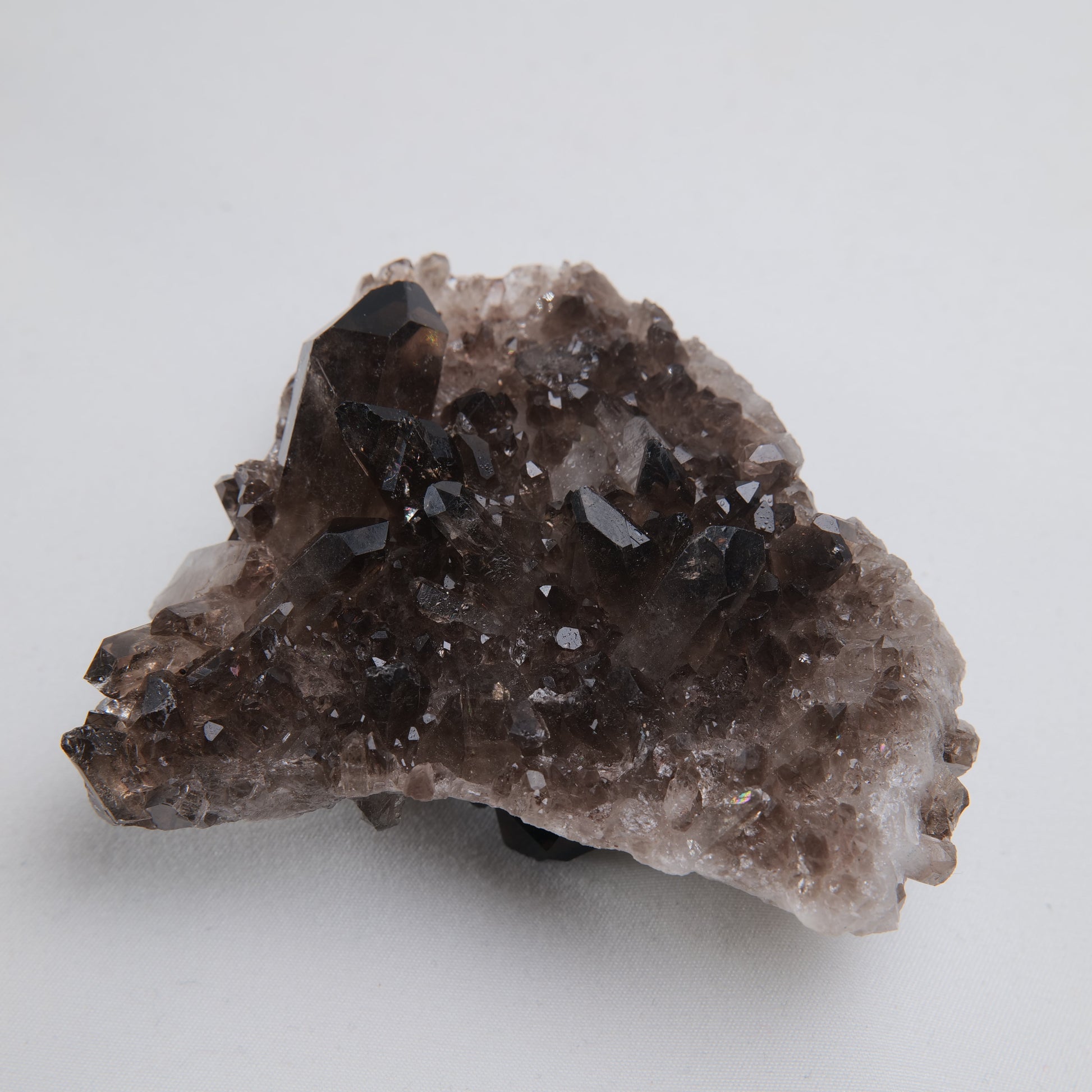 Double-Sided Smoky Quartz Cluster 174g - Luna Panther