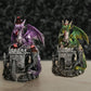 Polished Dragons Castle Triple Backflow Incense Burner 2 featuring natural patterning and unique variations - Luna Panther