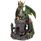 Polished Dragons Castle Triple Backflow Incense Burner 2 featuring natural patterning and unique variations - Luna Panther