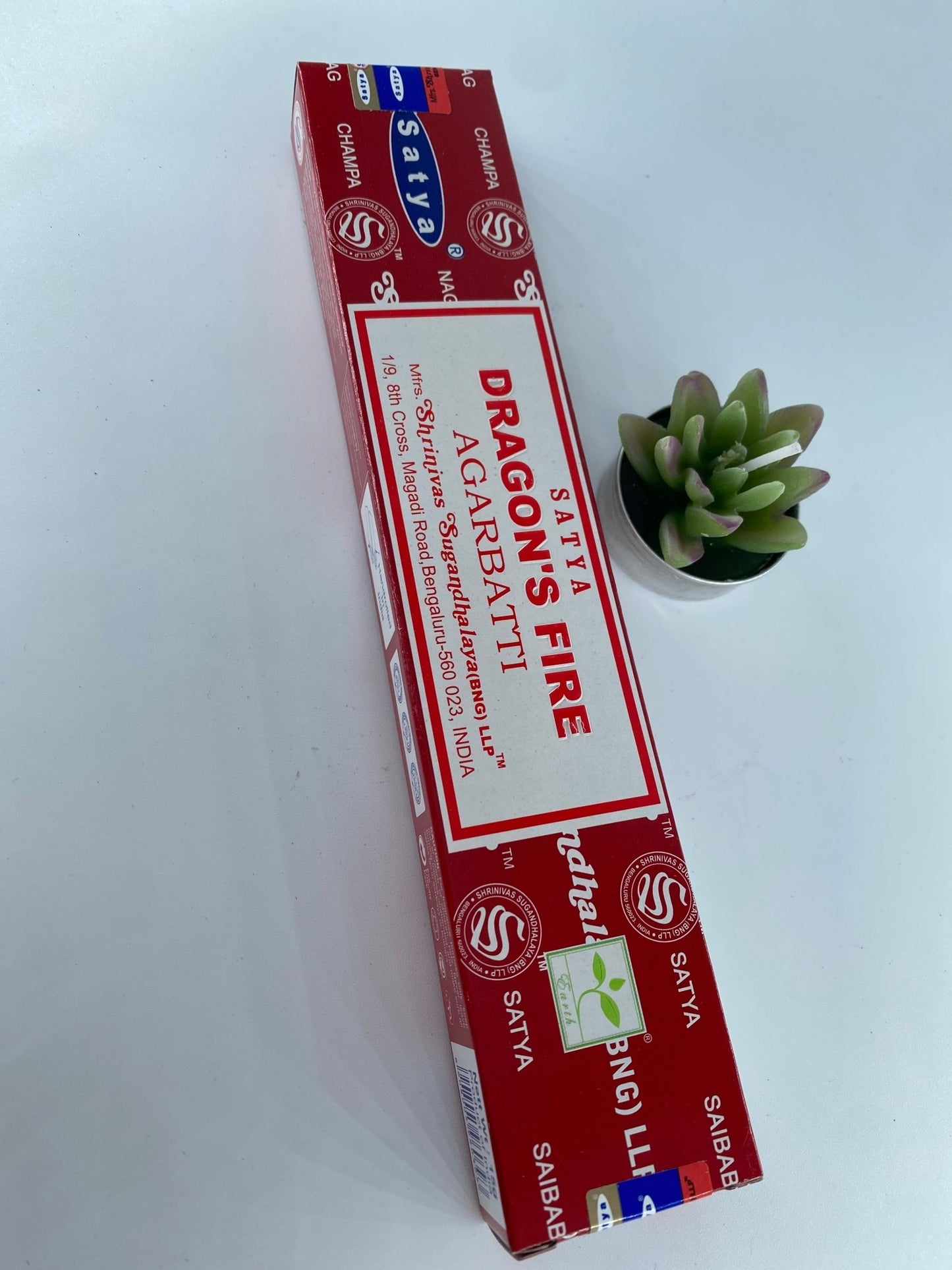 Polished Dragon's Fire Incense - Satya featuring natural patterning and unique variations - Luna Panther