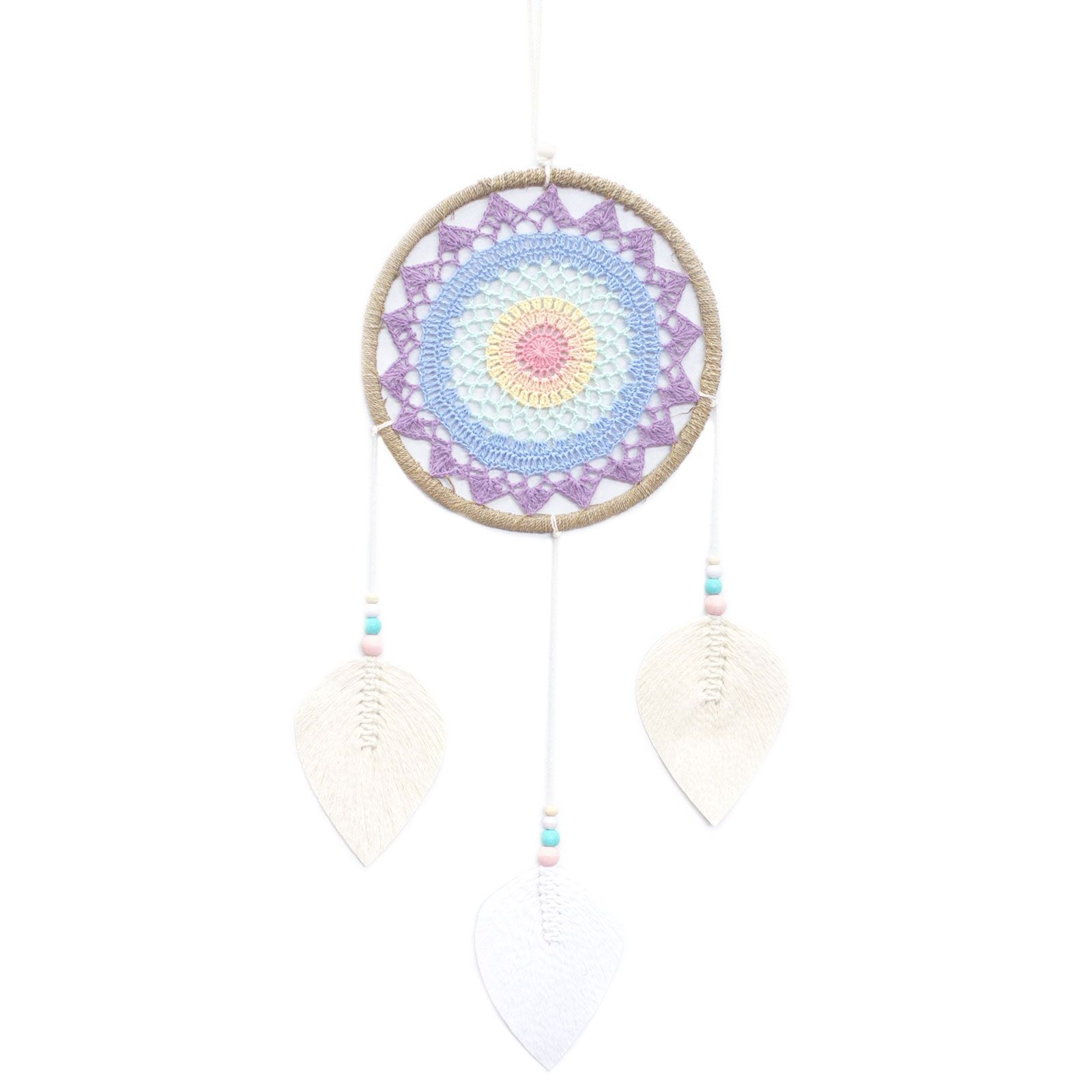 Polished Dream Catcher - Large Multi Elemental Spirits featuring natural patterning and unique variations - Luna Panther