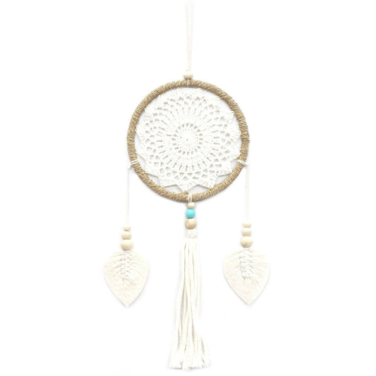 Polished Dream Catcher - Medium Natural Elemental Spirits featuring natural patterning and unique variations - Luna Panther