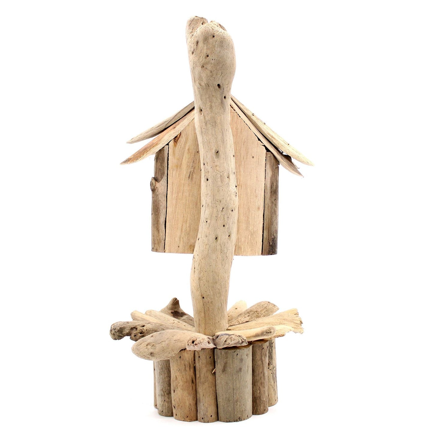 Driftwood Birdbox - On Stand - Luna Panther