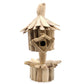 Driftwood Birdbox - On Stand - Luna Panther