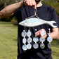 Driftwood Wind Chime - Bluewash Fish Carving and Natural Copis Drop - Luna Panther