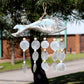 Driftwood Wind Chime - Bluewash Fish Carving and Natural Copis Drop - Luna Panther