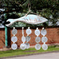 Driftwood Wind Chime - Bluewash Fish Carving and Natural Copis Drop - Luna Panther