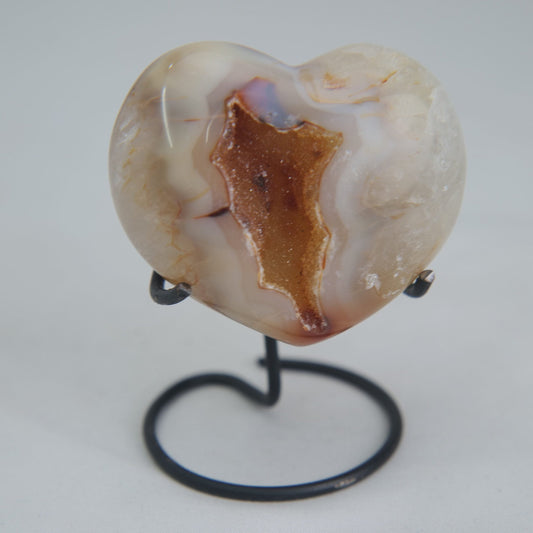 Druzy Agate Heart – 165g - Luna Panther