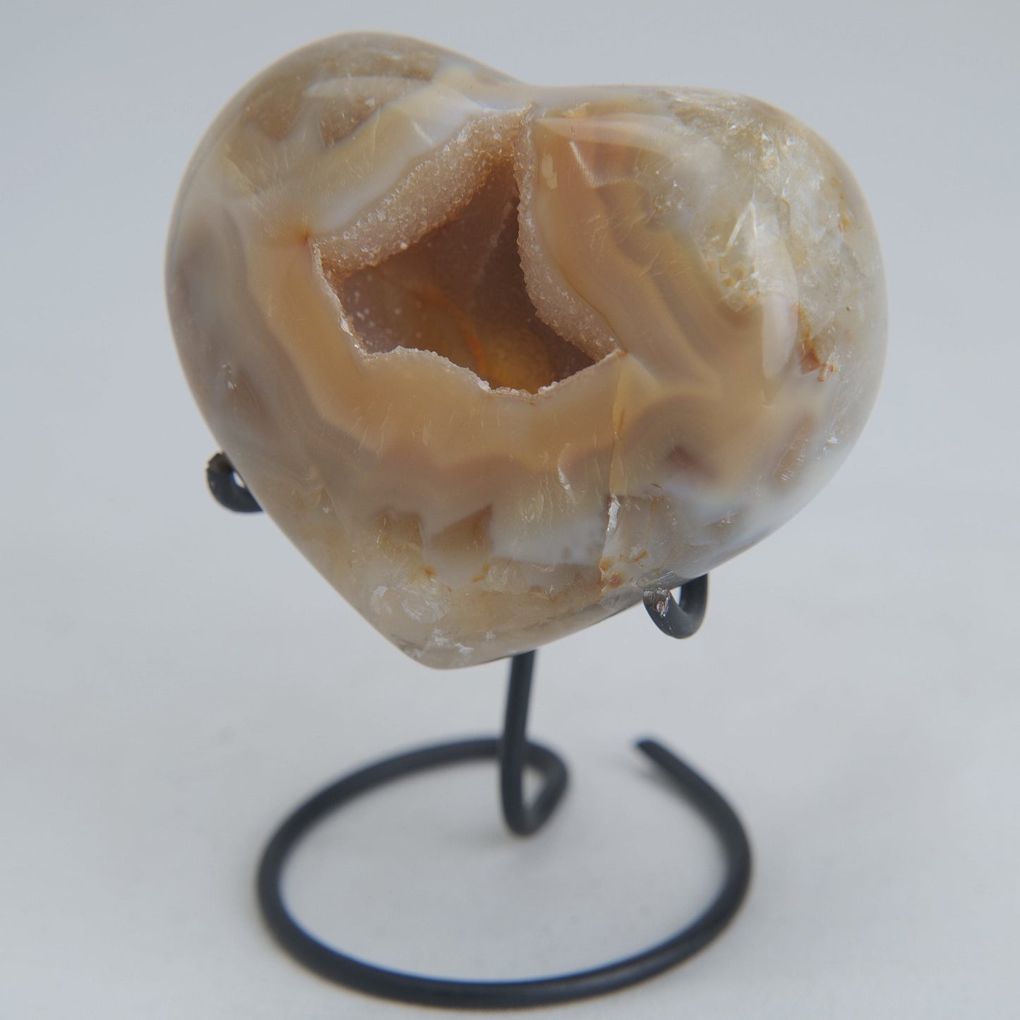 Druzy Agate Heart – 189g - Luna Panther