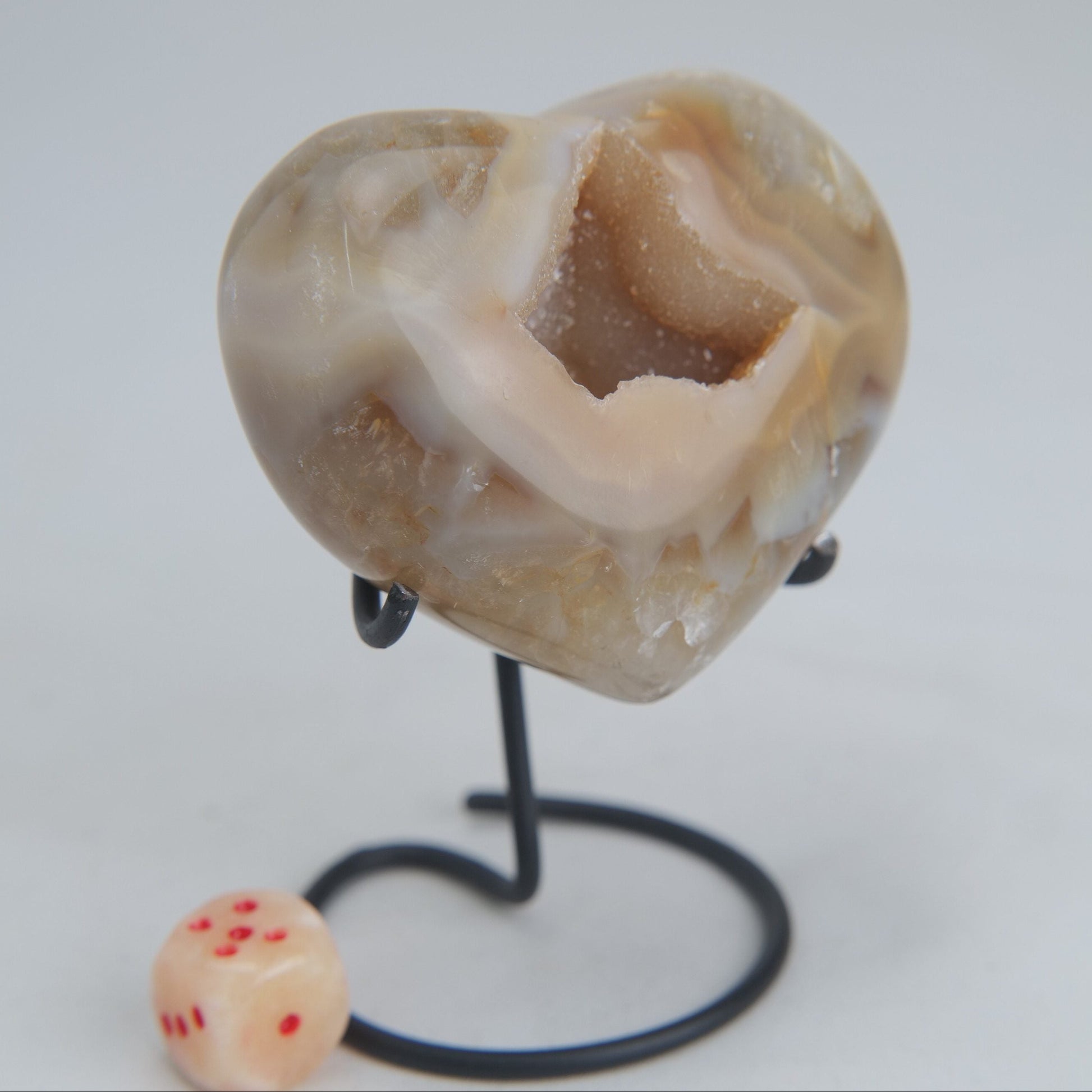 Druzy Agate Heart – 189g - Luna Panther