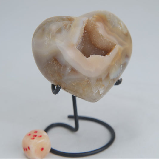 Druzy Agate Heart – 189g - Luna Panther