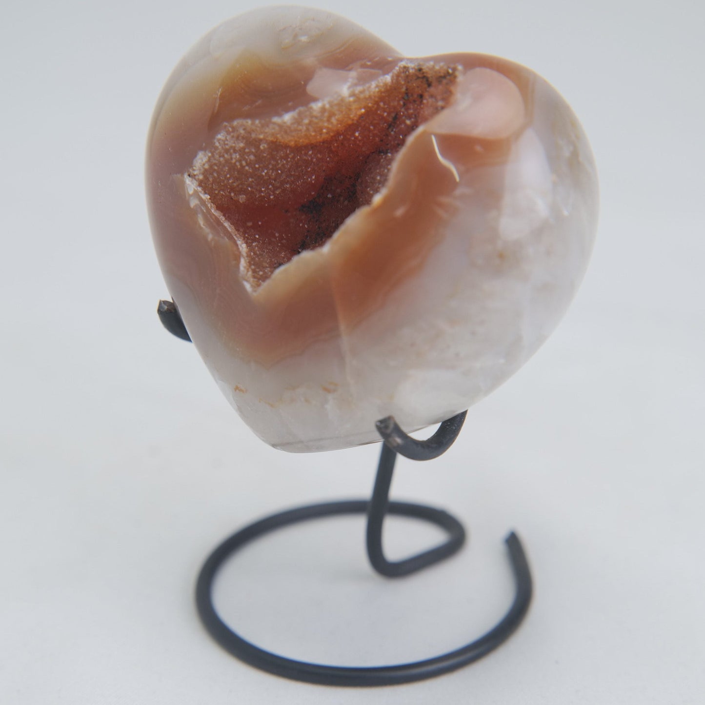 Druzy Agate Heart – 197g - Luna Panther
