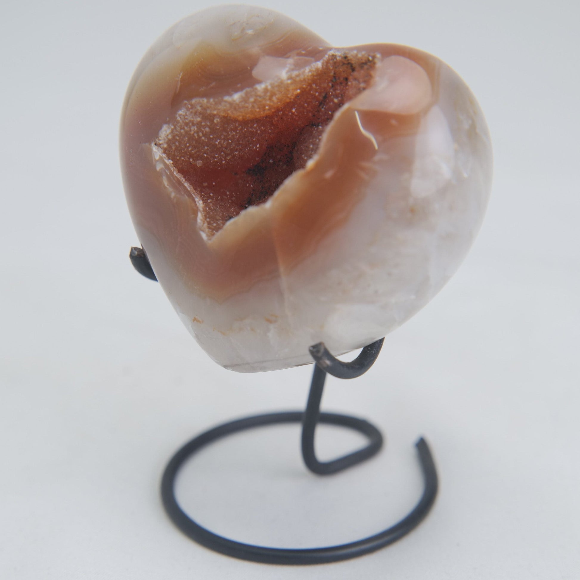 Druzy Agate Heart – 197g - Luna Panther