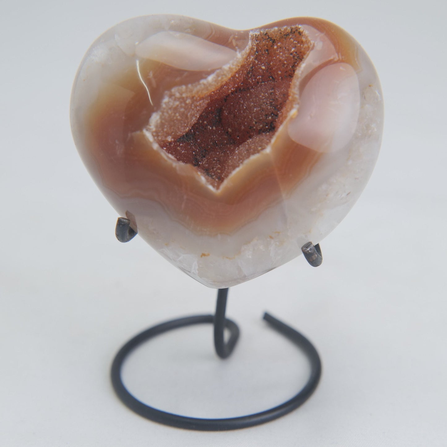 Druzy Agate Heart – 197g - Luna Panther