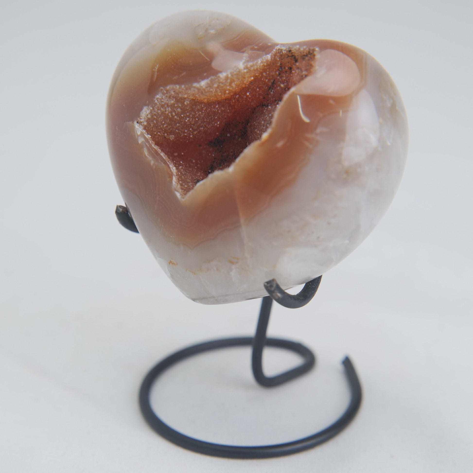 Druzy Agate Heart – 197g - Luna Panther