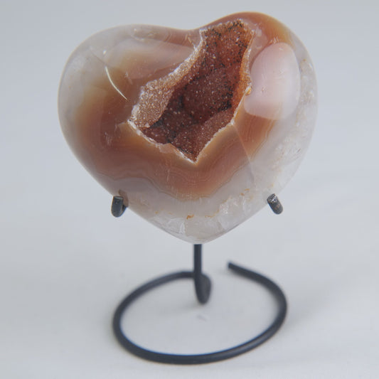 Druzy Agate Heart – 197g - Luna Panther