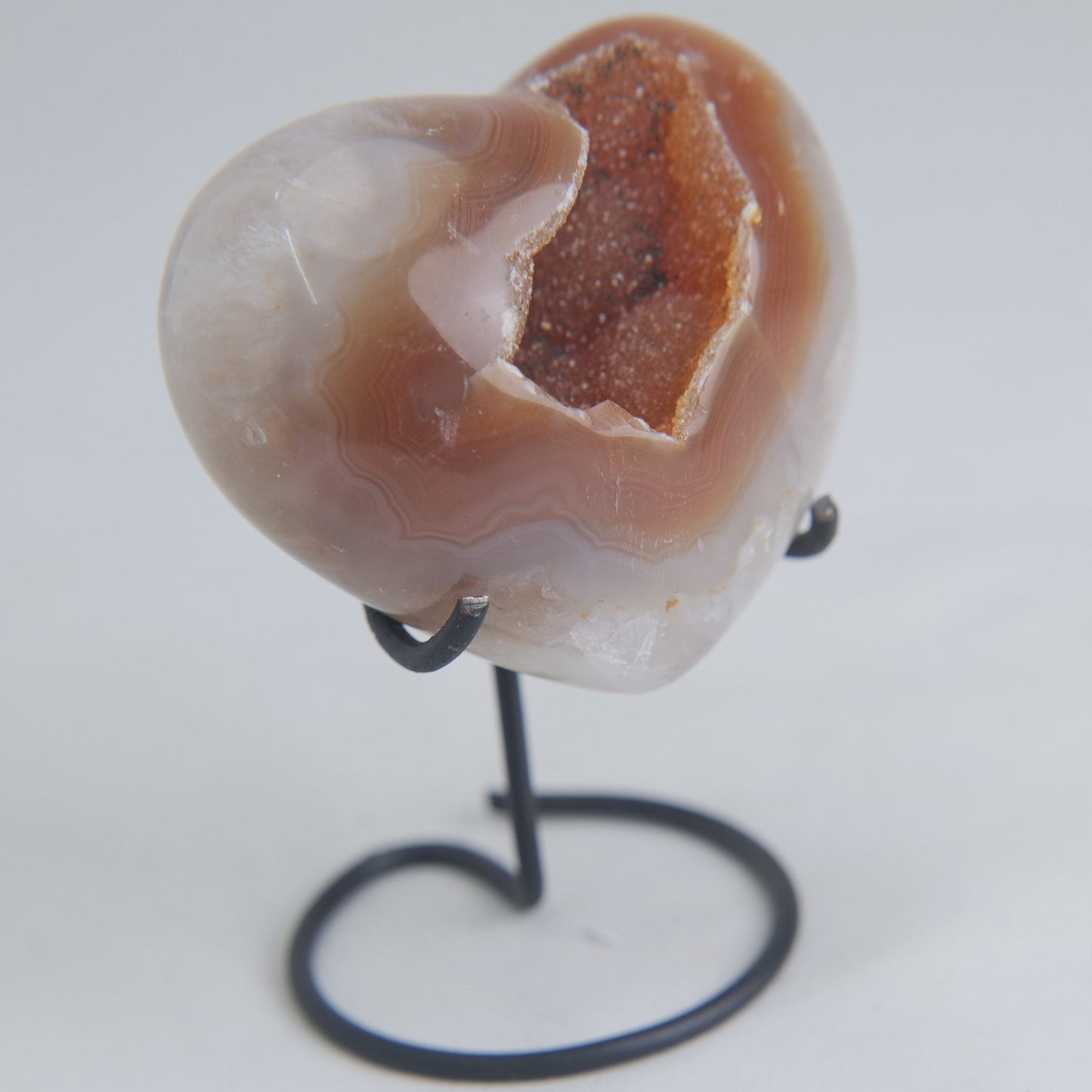 Druzy Agate Heart – 197g - Luna Panther