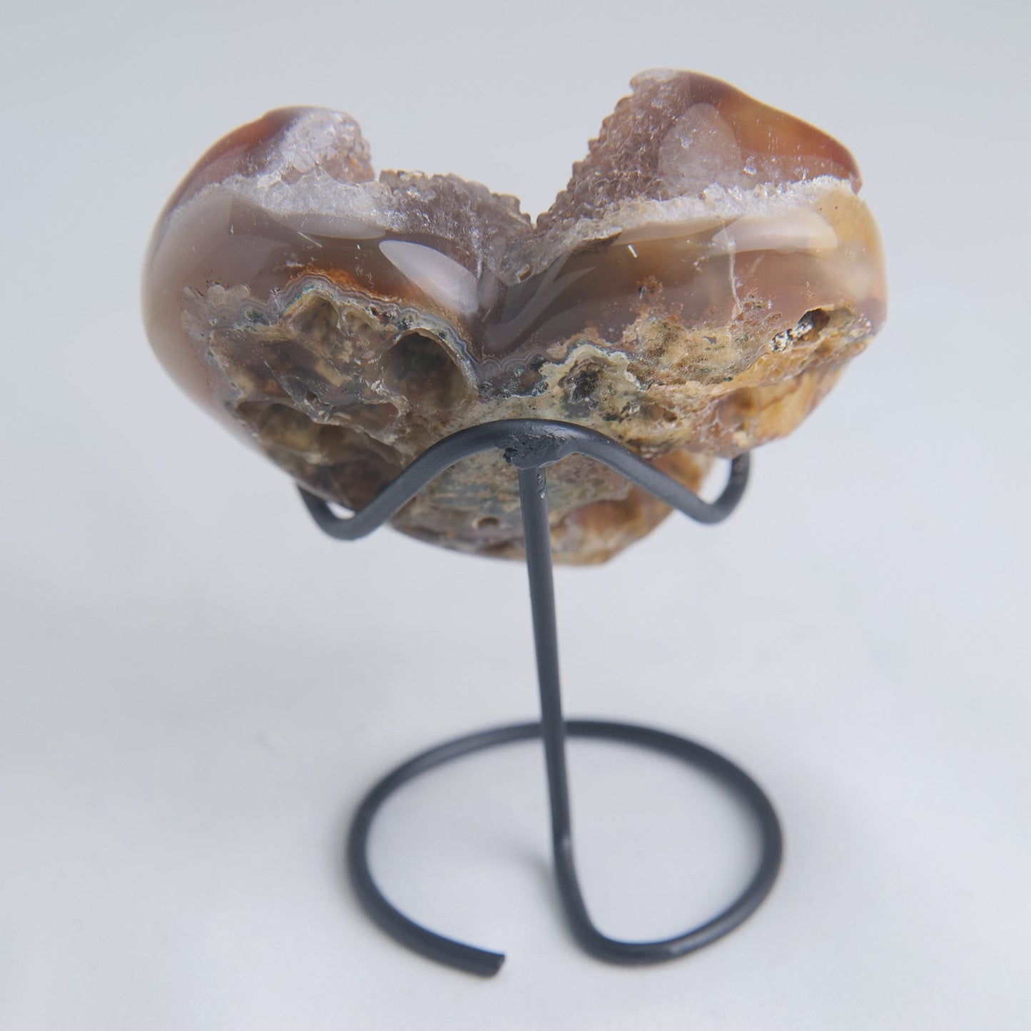 Druzy Agate Heart – 201g - Luna Panther