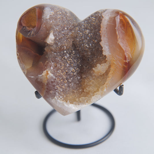 Druzy Agate Heart – 201g - Luna Panther