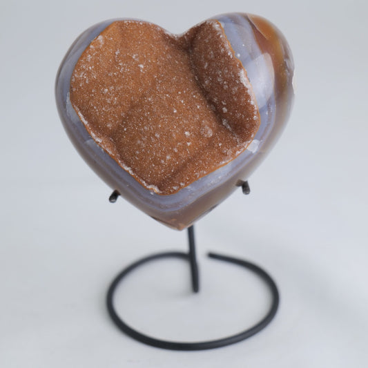 Druzy Agate Heart – 372g - Luna Panther