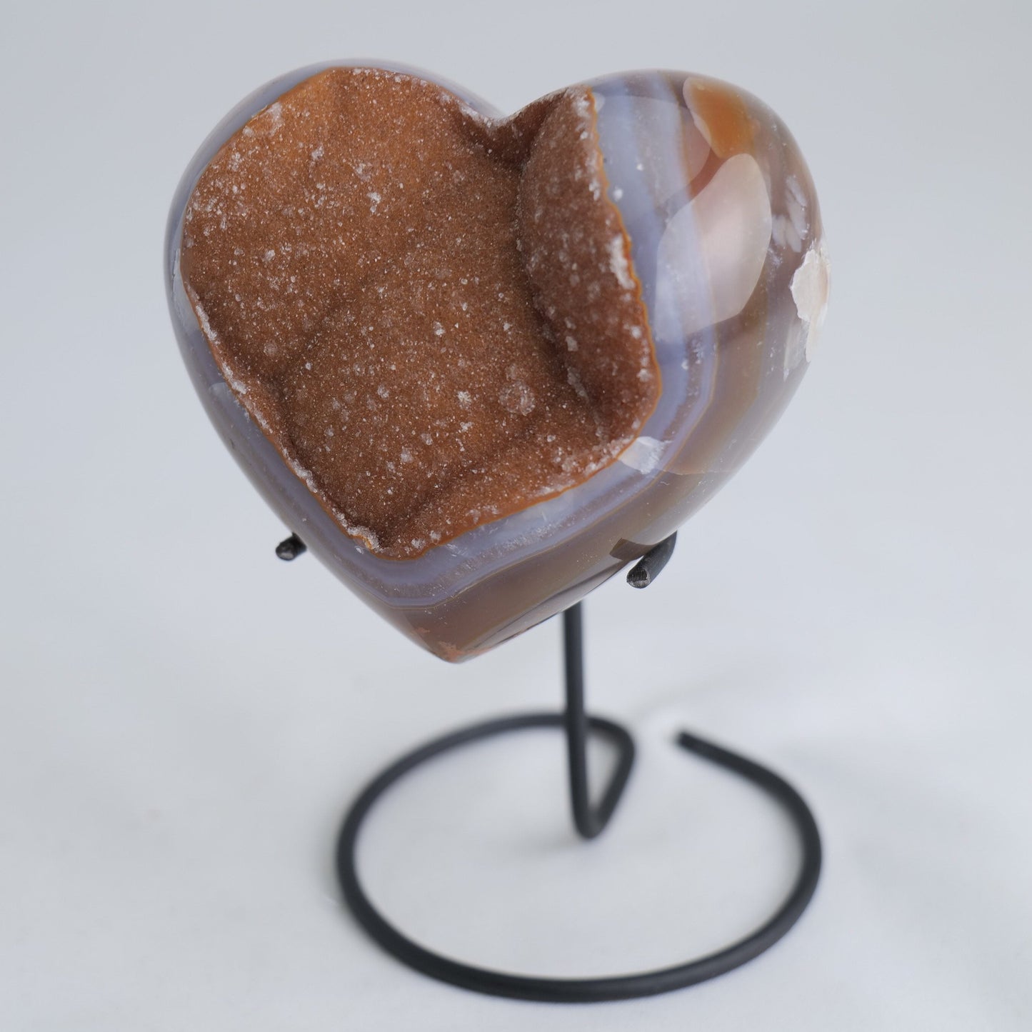 Druzy Agate Heart – 372g - Luna Panther